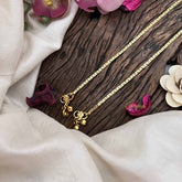 Vriksham Unique Gold Look Alike Square Block Style Anklets-G20678